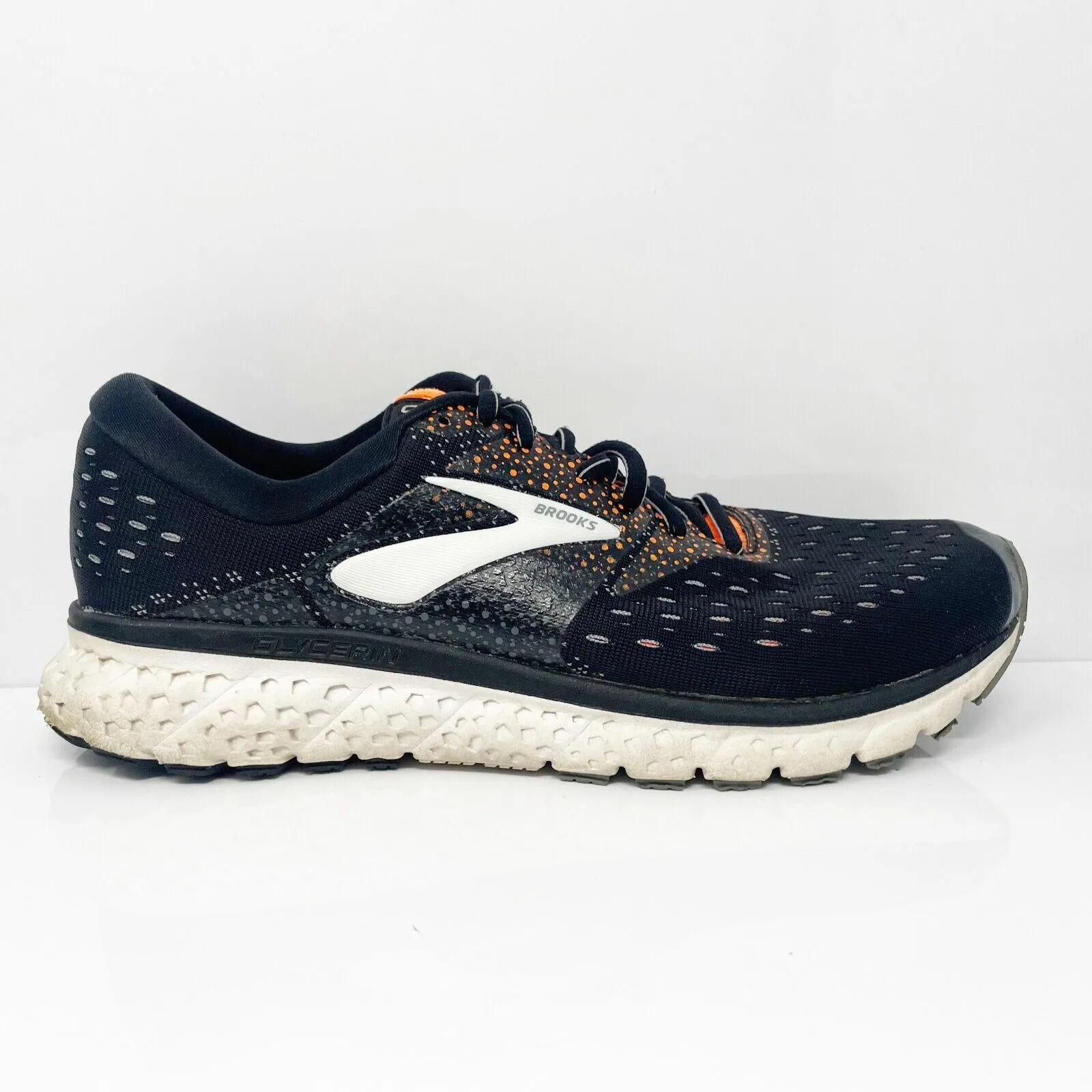 Brooks Mens Glycerin 16 1102891D069 Black Running Shoes Sneakers Size 9.5 D