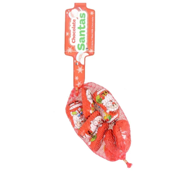 Christmas Cream Filled Milk Chocolate Santa, 80g