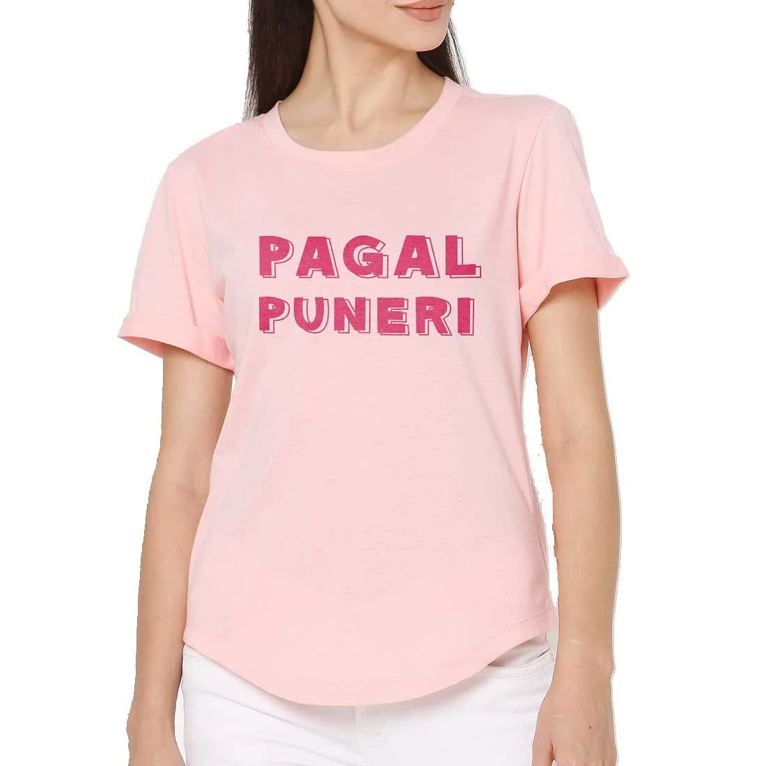 College T Shirts For Women Pune City Tees - Crazy Puneri