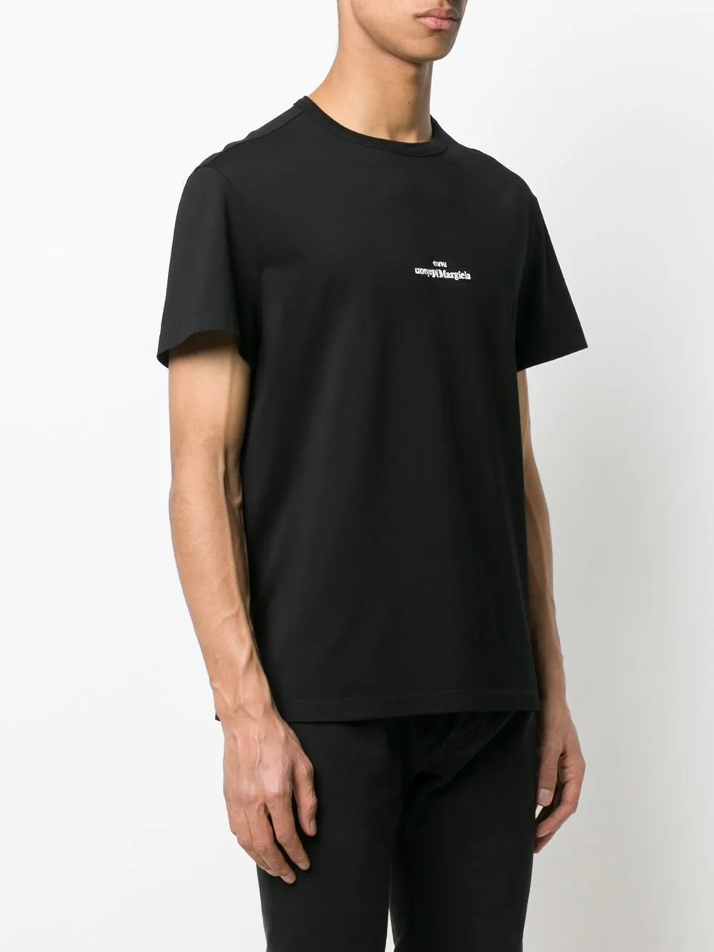 distorted-logo cotton T-shirt
