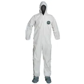 DuPont ProShield 50 NB122S Tyvek Material Hooded Coverall White Color 4X Size - 1/EA