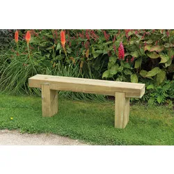 Forest Garden Sleeper Bench 44.7cm (h) x 120cm (w) x 20cm (d)
