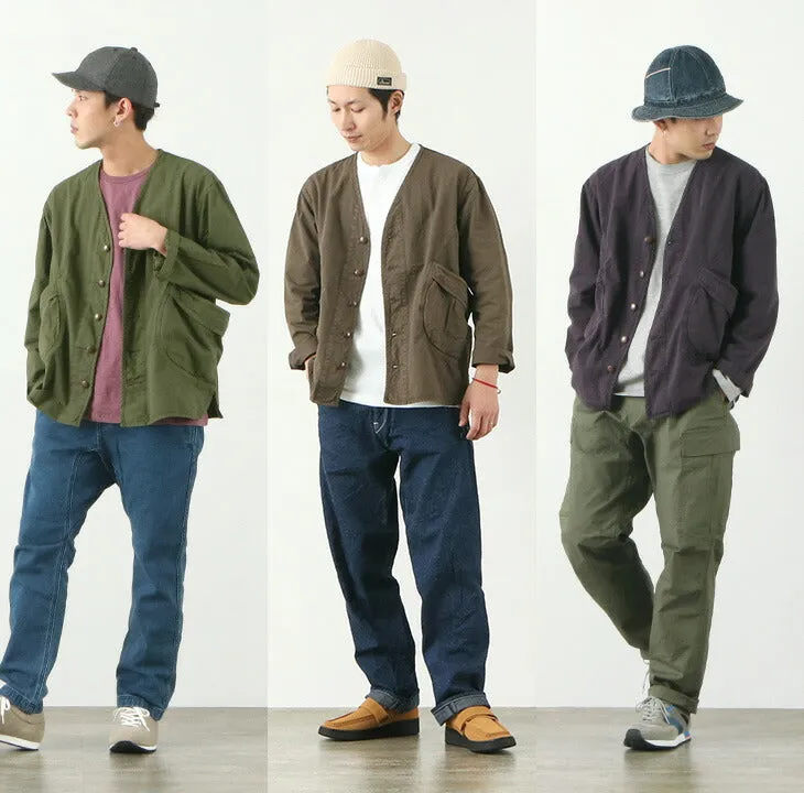 GOHEMP（ゴーヘンプ） 別注 ベンダーノーカラー ジャケット / ヘンプ コットン / カーディガン / メンズ レディース / GHJ1000WRC / EXCLUSIVE VENDOR NO COLLAR JACKET