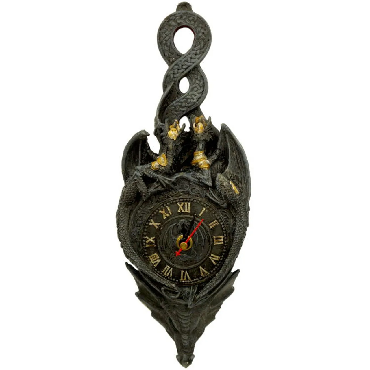GOTHIC STYLE 11" TALL DRAGON CLOCK