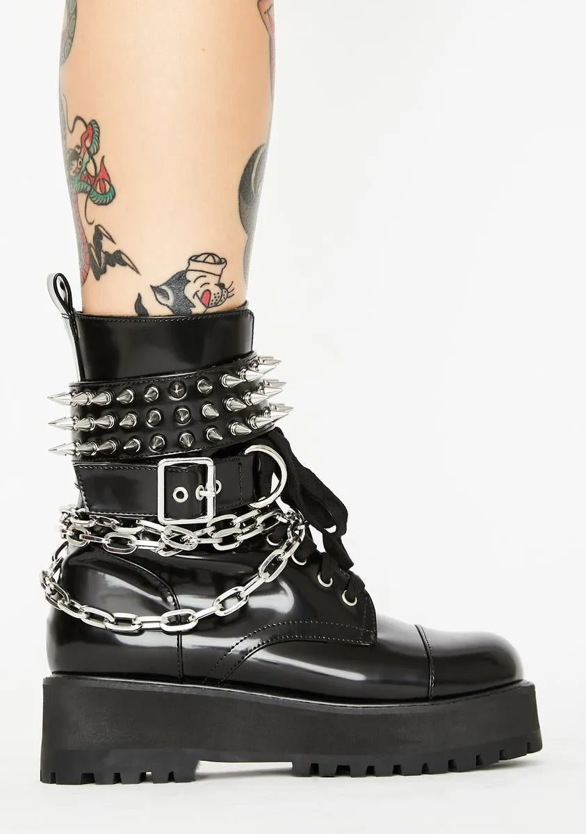 Hardcore Commandments Spiked Boots-