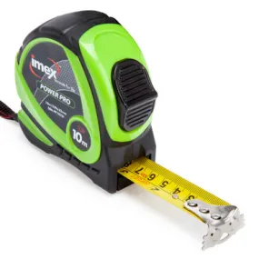 Imex 006-PP1025 Power Pro Metric/Imperial Double Sided Tape Measure 10m