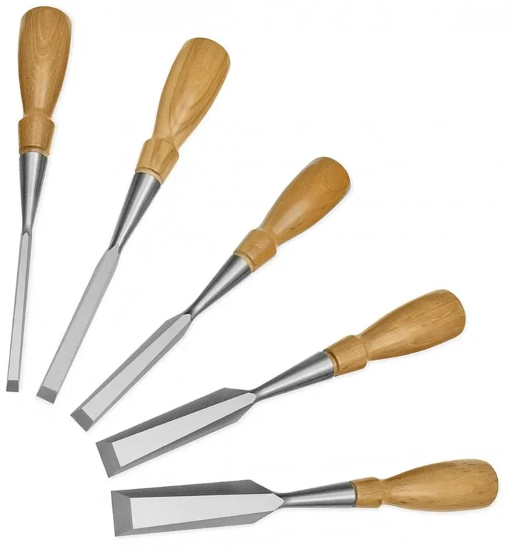 Lie-Nielsen Set of 5 Bevel Edge Chisels