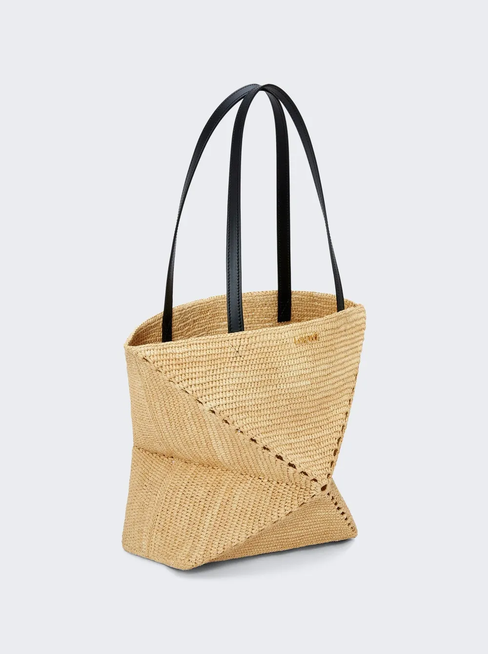 Loewe   X Paulas Ibiza Puzzle Fold Tote Medium Beige 