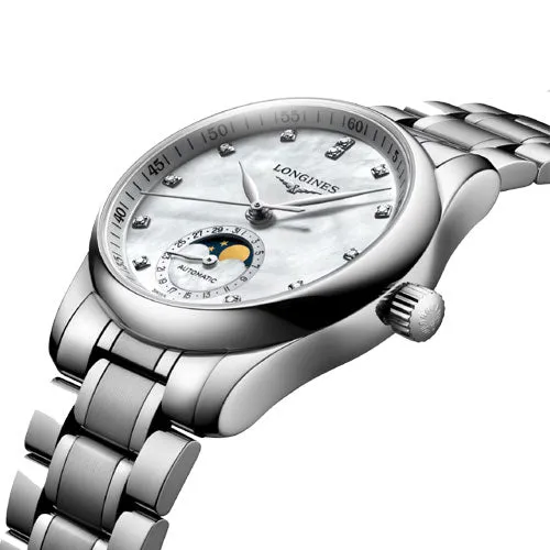 Longines Master Collection White Mother-Of-Pearl Dial Women 34mm