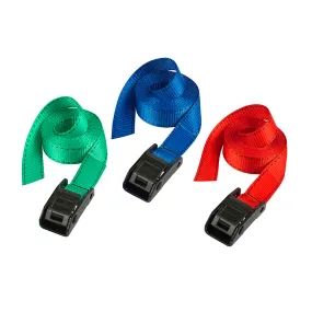 Master Lock MLK3112ECOL Lashing Strap with Metal Buckle Coloured 5m 150kg (Single)