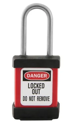Master Lock S31 Global Thermoplastic Safety Padlock, Red