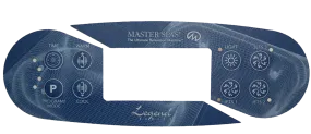 Master Spa Control Panel Overlay 8 Button X509009