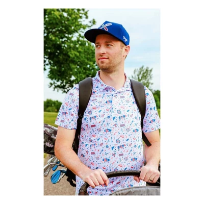 Men's Waggle Golf Grill Master Golf Polo