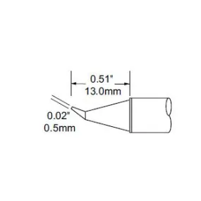 Metcal Tip Conical Bent 0.5mm (0.02) SCV-CNB05
