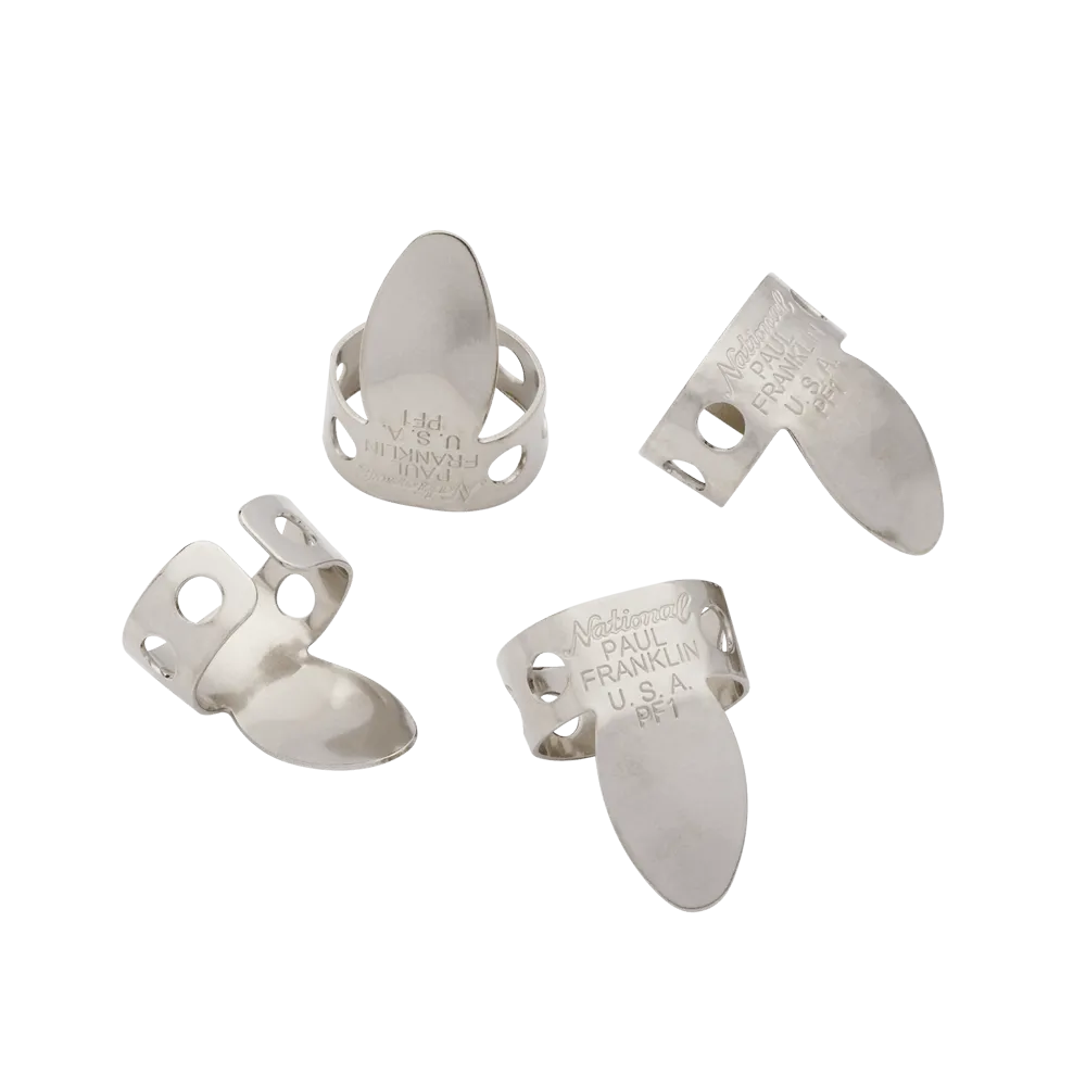 National Paul Franklin Nickel Fingerpicks, 4-Pack