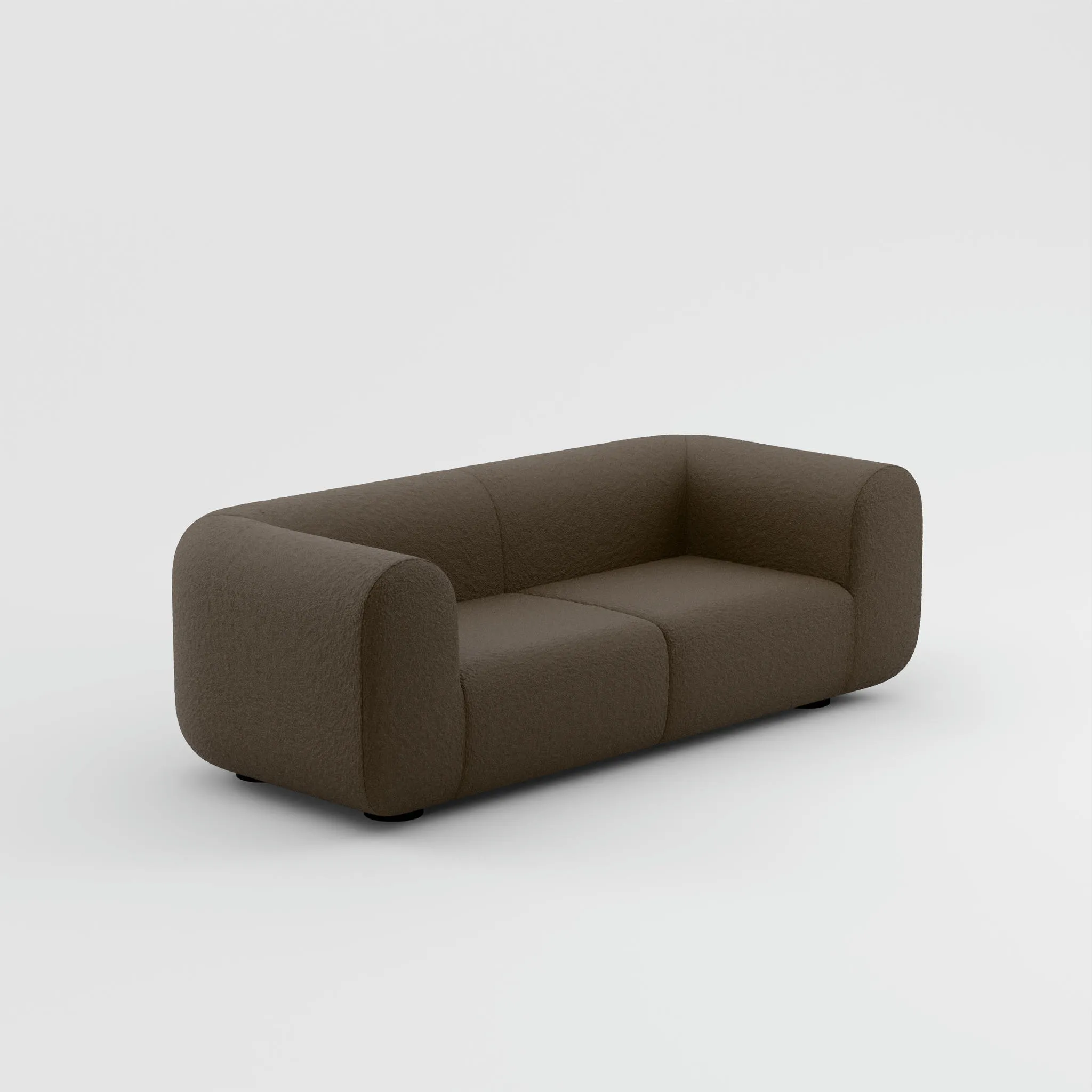 PLUMP 2.5-Seater Sofa - Configuration 1 - Light Brown (Kvadrat Elle 0280)