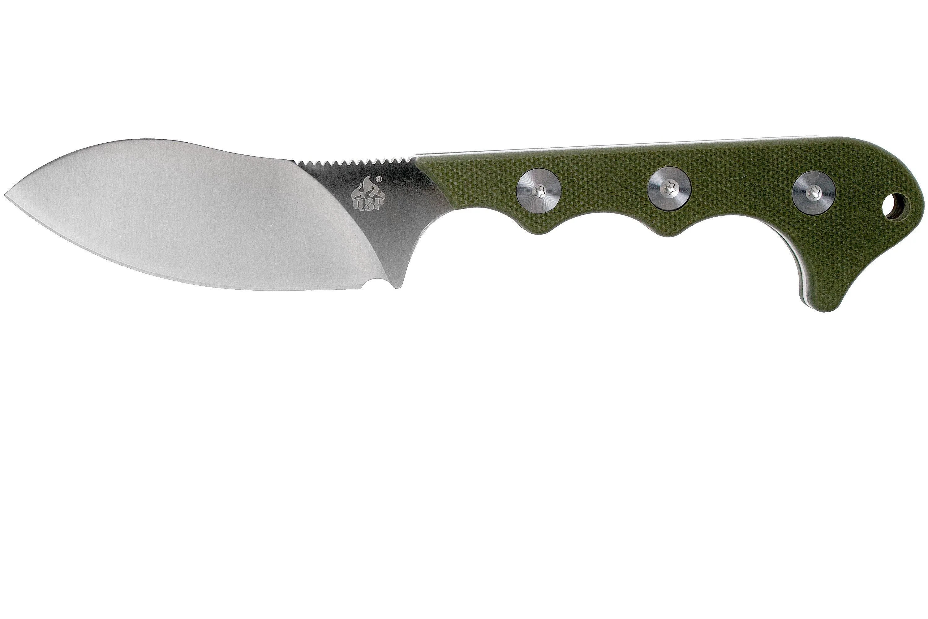 QSP Knife Neckmuk QS125-C OD Green G10 neck knife