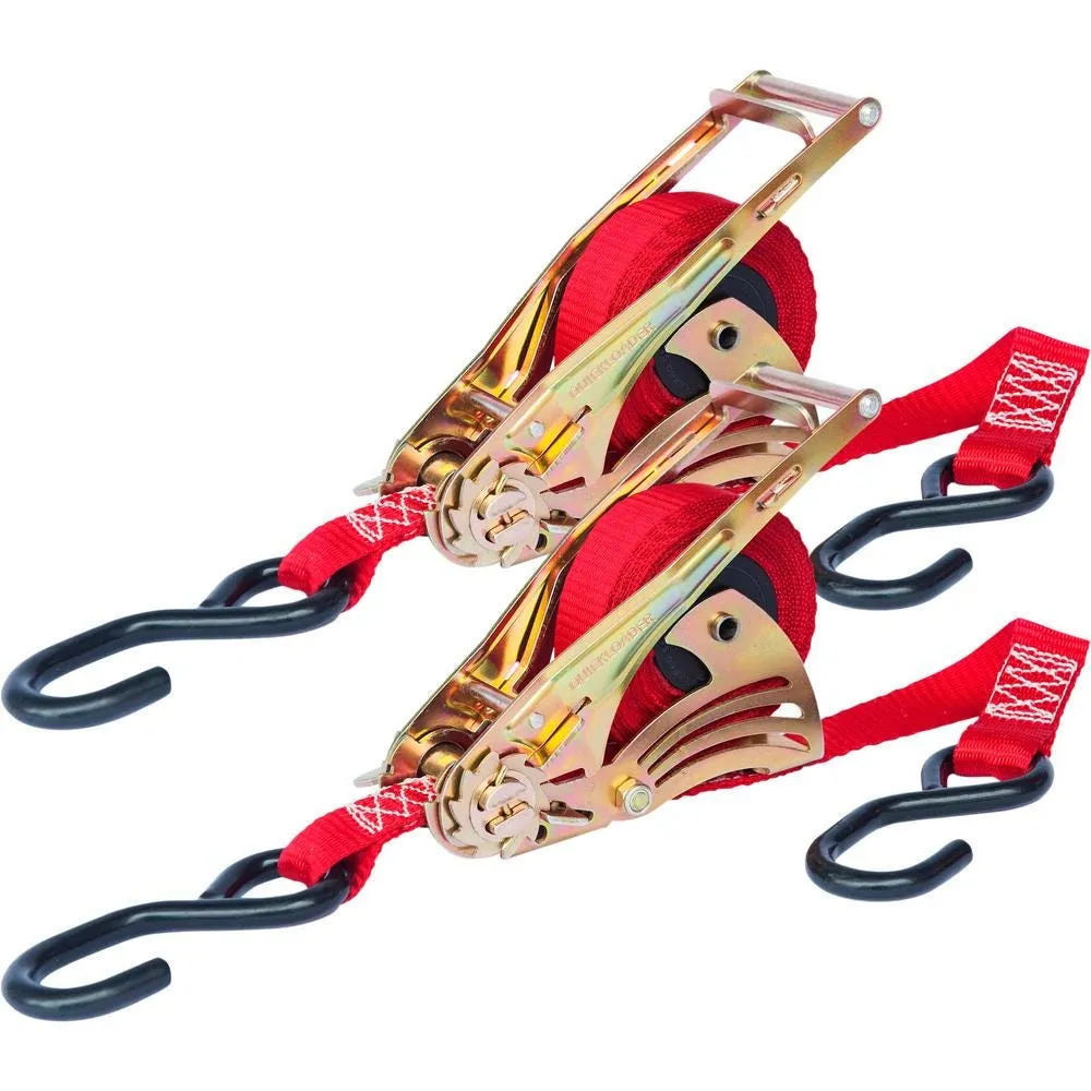 Quickloader QL150005 1500lb 12ft Ratchet Strap, 2-Pack