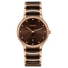 Rado Centrix Brown Dial Unisex 39.5mm