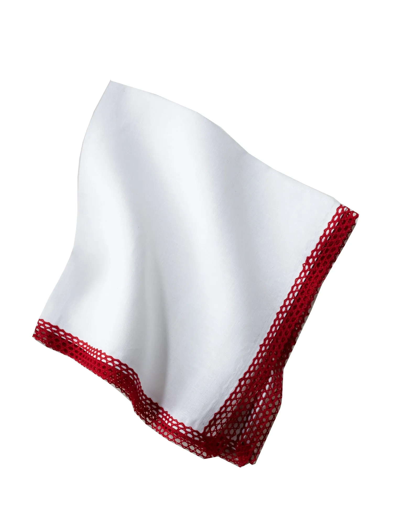 Red Lace-Edge Napkin