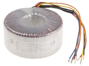 RS PRO 2 x 115V ac, 2 x 115V ac Toroidal Transformer, 300VA 2 Output