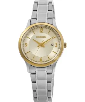 Seiko Champagne Dial Steel Women's Watch SXDH04P1
