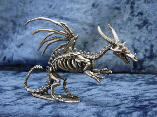Skeletal Dragon Figurine