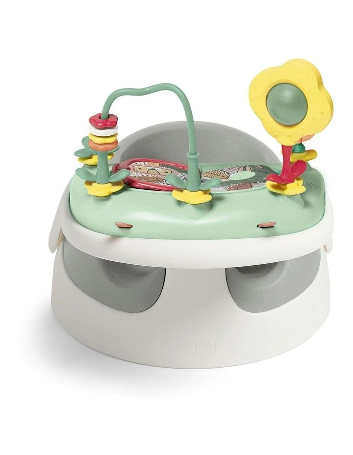Snug Floor Seat with Activity Tray in Pebble Grey