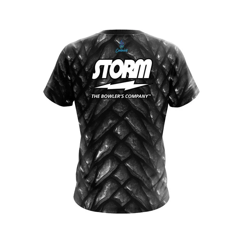 Storm Black Dragon Scales CoolWick Bowling Jersey
