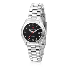 Swiss-Mountaineer Women's Gletscherhorn Black Dial Quartz Watch