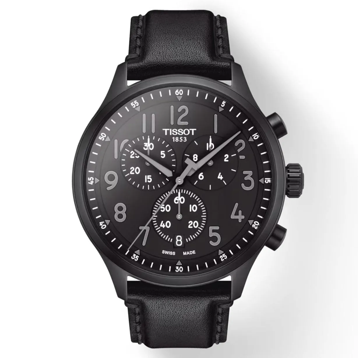 Tissot T-Sport Chrono XL Vintage Black Dial Men 45mm