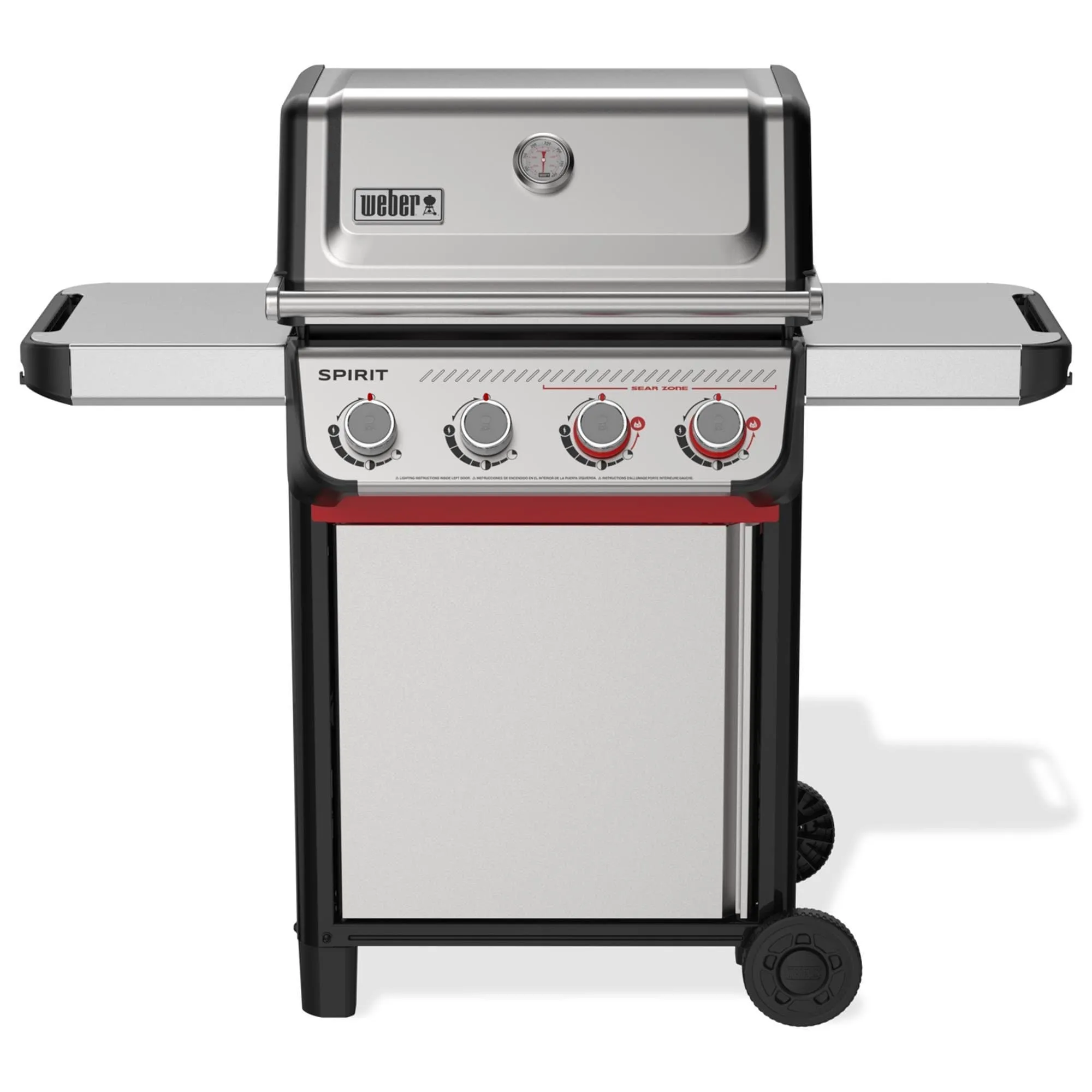 Weber Spirit S-425 4-Burner Liquid Propane Gas Grill in Stainless Steel