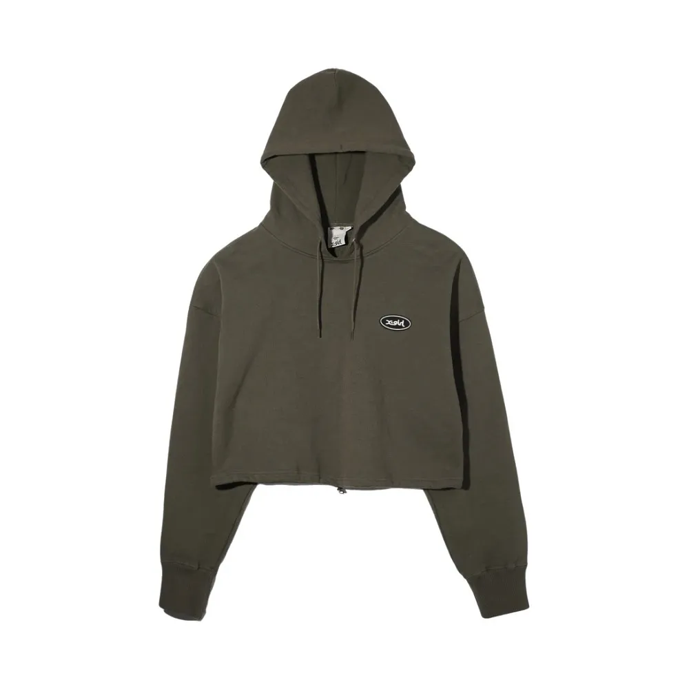 X-girl  |Street Style Long Sleeves Plain Cotton Logo Skater Style